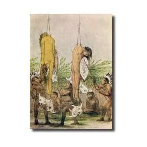  Mandan Indian Initiation Ceremony 1871 Giclee Print: Home 