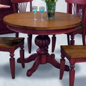   Cafe Bienville Dining Table in Chili Pepper Red Furniture & Decor