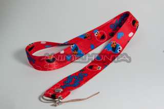 ELMO & COOKIE MONSTER Lanyard with key ring BRAND NEW  