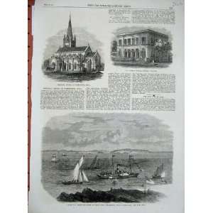  1864 Brean Down Breakwater Weston Church India School 