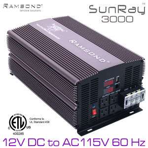 3000/6000 Watts Pure Sine Wave Inverter DC12V to AC110V 898854002703 