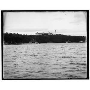  Hotel Champlain from the lake,Bluff Point,N.Y.: Home 