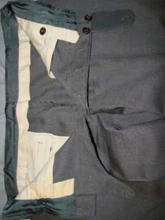 Vtg 70s Gray ENGLAND TAILORED SUIT 38 Button Up Pants  