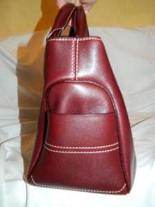 Celine Boogie Bag In Wine Colored Pebbled Italian Leather, w/dust bag 