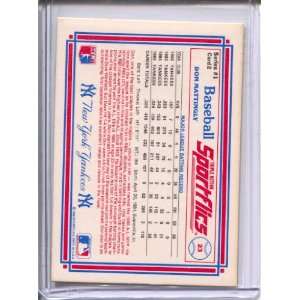  1986 Sportflics #2 Don Mattingly Sports Collectibles