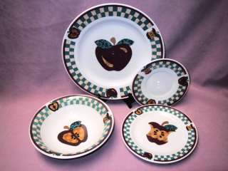 22 Pc Set Tabletops Unlimited A is for Apple Dinnerware  