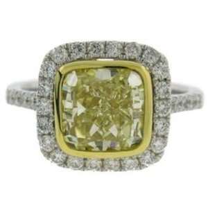  3.59ct tw Fancy Yellow Diamond Ring Jewelry