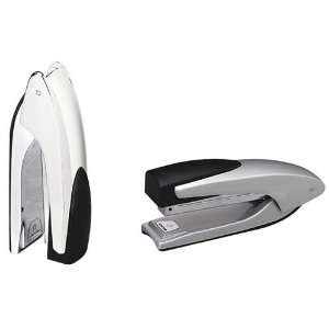   Full Strip Stand Up Stapler, Opens For Tacking, Black