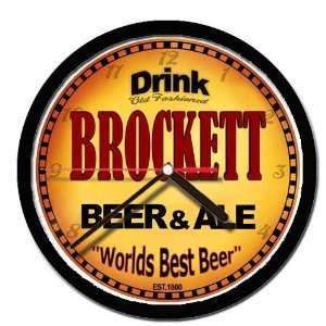  BROCKETT beer and ale cerveza wall clock: Everything Else