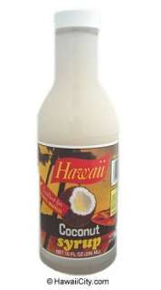 Hawaiian Coconut Syrup From Hawaii  