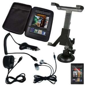   Wall and Car Charger + Car Holder Mount + Headset for  Kindle