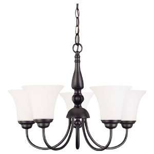   Dupont 5 Light Chandeliers in Dark Chocolate Bronz