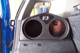 FJ CRUISER 2x10 SUB BOX DRIVERS SIDE MATCHES THE PASS  