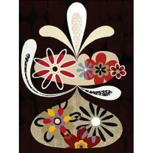 Mary Calkins 30W by 40H  Flowers In Flight 1 CANVAS Edge #6 1 1/4 