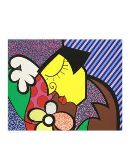 The Theater LIMITED EDITION Serigraph by Romero Britto FRAMED  