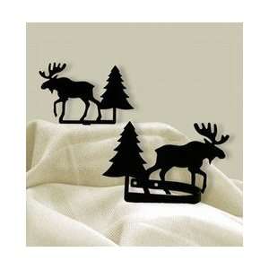   Iron Moose with Trees Curtain Tie Back or Swag Set: Home & Kitchen