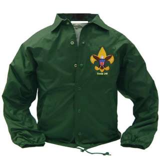 Boy Scout Coaches Jacket w/Troop # embroidery New  
