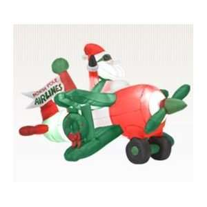  North Pole Airlines Christmas Inflatable: Home & Kitchen