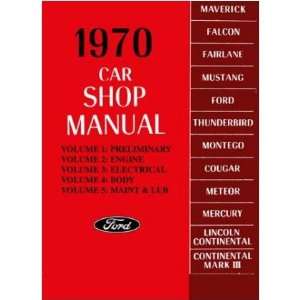   : 1970 MERCURY CAPRI COUGAR etc Shop Service Manual Book: Automotive