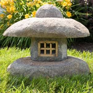  Japanese Style Natural Stone Lantern   Set of Two: Home 