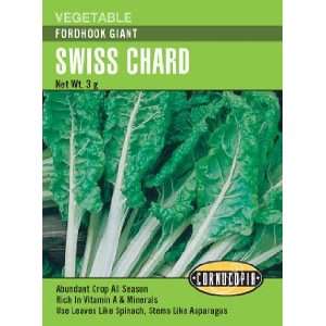  Swiss Chard Fordhook Giant Seeds Patio, Lawn & Garden