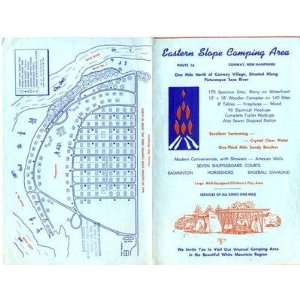  Eastern Slope Camping Area Brochure Conway NH 1960s 