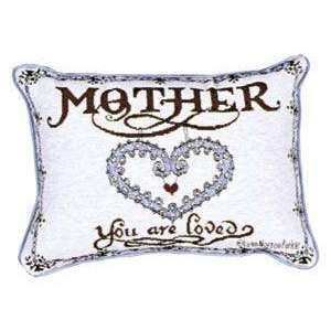  Set of 2 Mother Heart Decorative Throw Pillows 9 x 12 