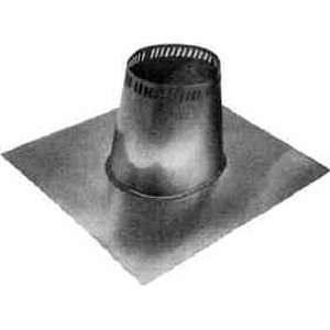   12 Class A Chimney Pipe Low Roof Flashing for 0/12 to 2/12 Roof Pitch