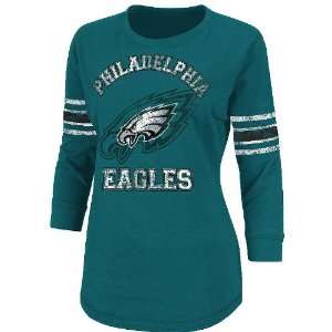   Eagles Womens Victory Sweet 3/4 Sleeve T Shirt