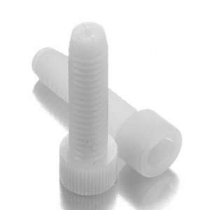 Nylon 6/6 Socket Cap Screw, Hex Socket Drive, 1/4 20, 1 1/4 Length 