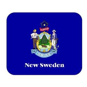  US State Flag   New Sweden, Maine (ME) Mouse Pad 