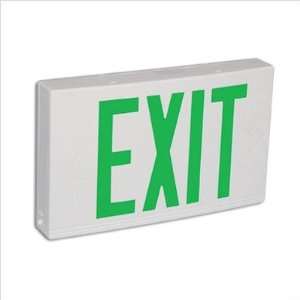   Contractor Grade Thermo Plastic Green LED Exit Sign: Home Improvement