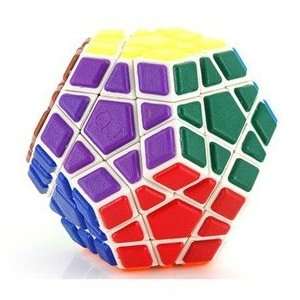  QJ Megaminx Tile Puzzle Cube White Toys & Games
