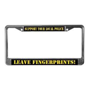  Support Your Local Police Forensics License Plate Frame by 