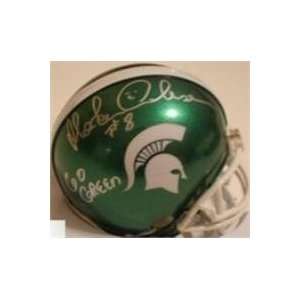  Morten Anderson autographed Football Mini Helmet (Michigan 