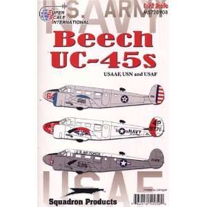    Beech UC 45 / D 18 in USAAF, USN, USAF (1/72 decals) Toys & Games