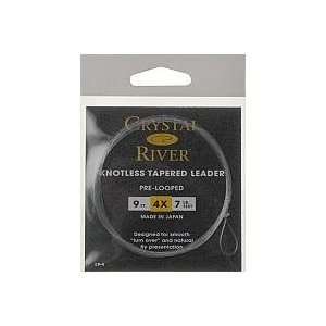  Crystal River Knotless Tapered Leader (4X 3LB/9 Feet 