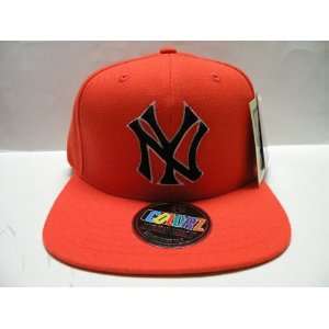   New York Yankees Custom Orange Retro Snapback Ca: Sports & Outdoors