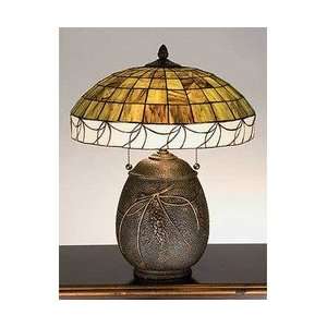  Pine Needles Stained Glass Table Lamp: Home Improvement