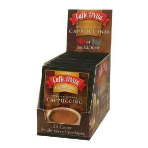 Caffe DVita English Toffee Cappuccino,14g Envelopes (Pack of 24 