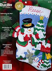 Bucilla Delivering Mail Felt Christmas Stocking Kit  