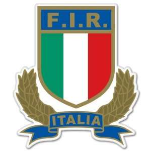  RUGBY Italy Team Italie FIR sticker decal 3 x 5 