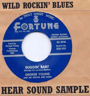 Blues/Rockabilly GEORGE YOUNG Buggin Baby FORTUNE  
