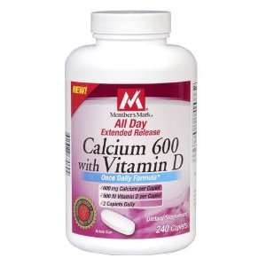  Members Mark All Day Calcium   240 ct.: Health & Personal 