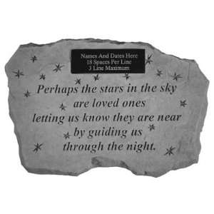   : Stars in the Sky Personalized Memorial Stone: Patio, Lawn & Garden