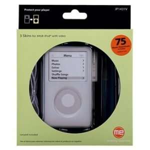  Jensen 3 Pack Skins for 30 GB iPod with Video: MP3 Players 