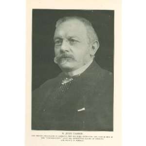  1911 Print Jules Cambon French Ambassador to Germany 