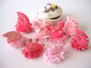 NEW Girls Clothes   Hair French Clip Pink Bunny Ears  
