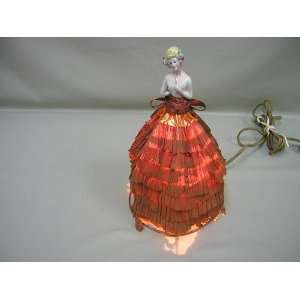  Victorian Night Light with Original Paper Skirt