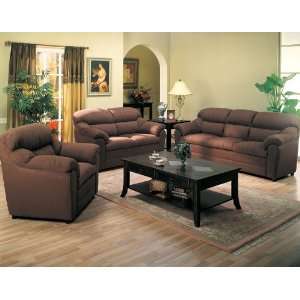  Almira Sofa in Chocolate Microfiber: Home & Kitchen